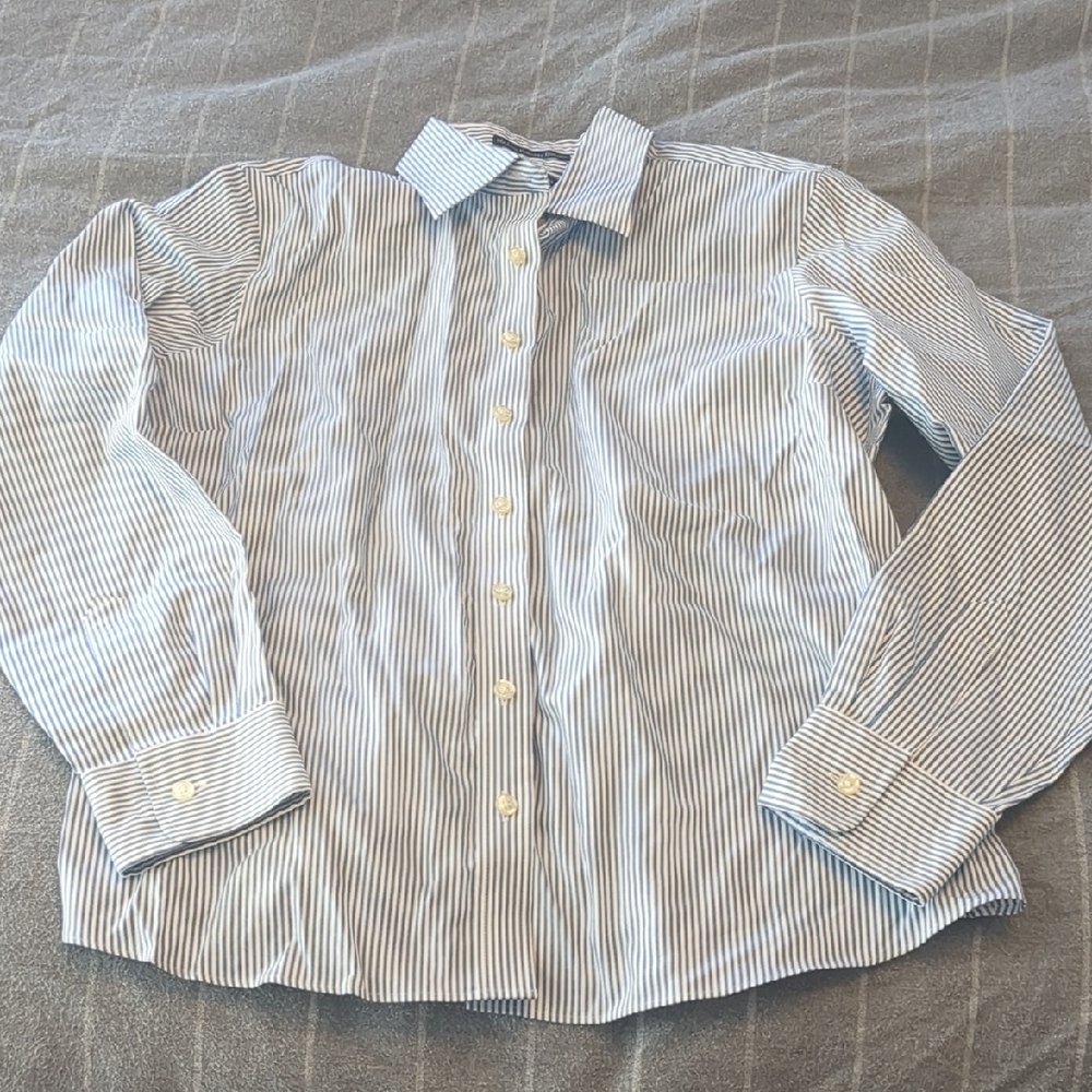 Classic Blue Striped Men's Shirt